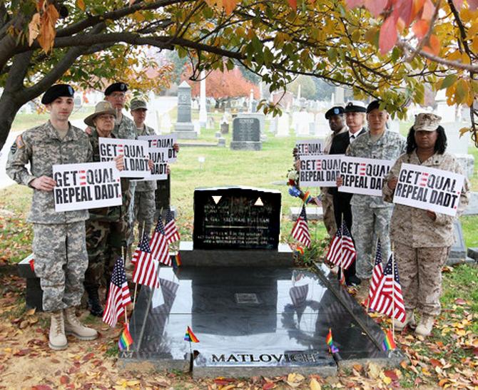 DADT GetEQUAL Matlovich "Congressional Cemetery"